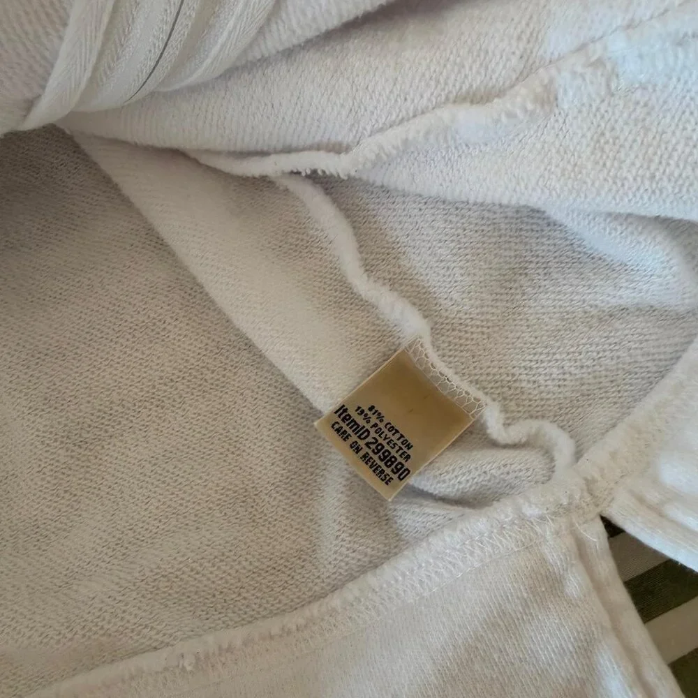 White Llbean Zip Up Hoodie 7716 - Picture 4 of 5